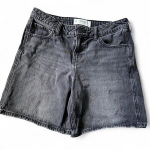 Hollister Dark Gray Low-Rise Baggy Jorts